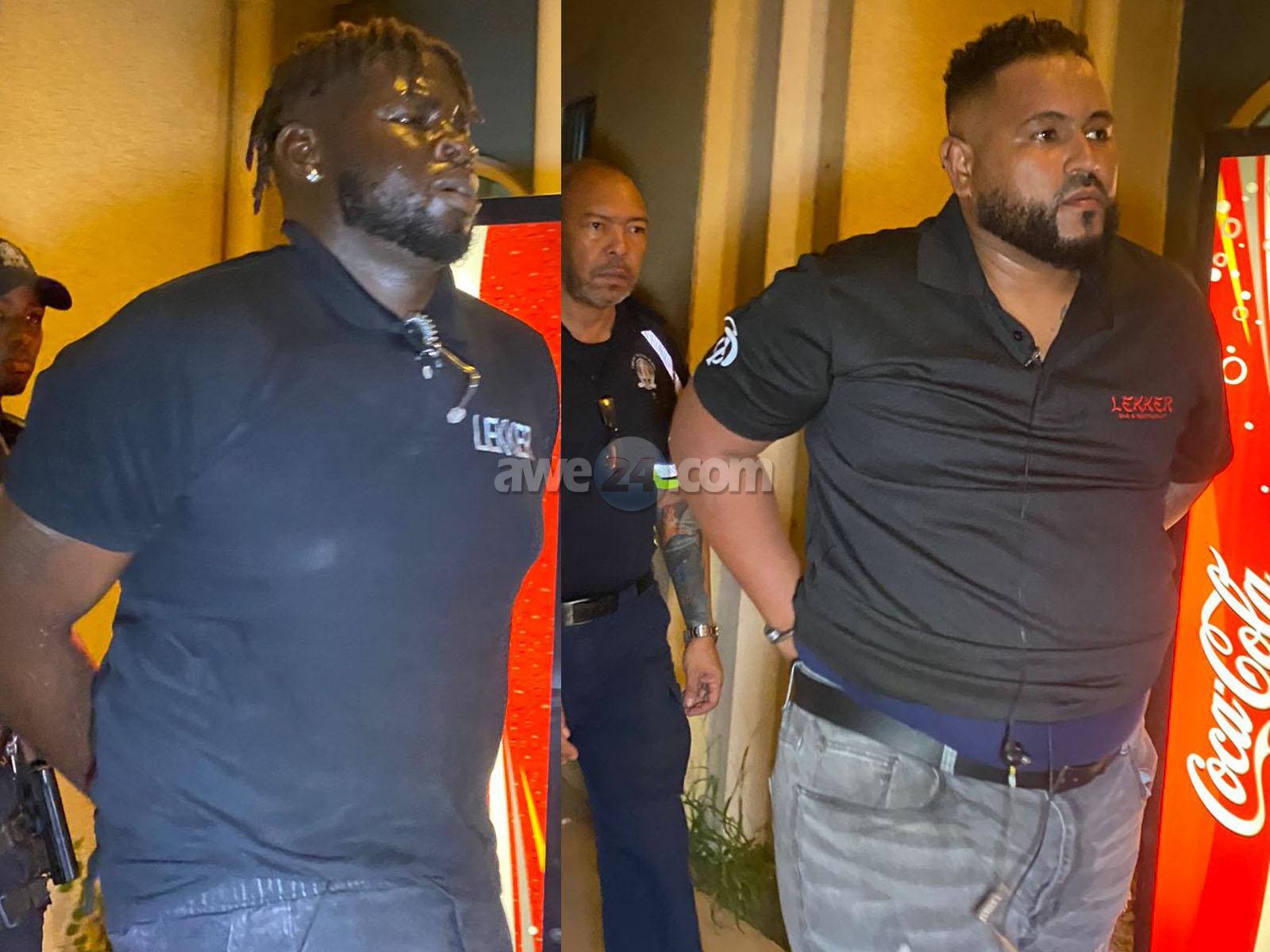 Contra Guard Dos security guard a keda deteni na Lekker despues di cu un persona a ...