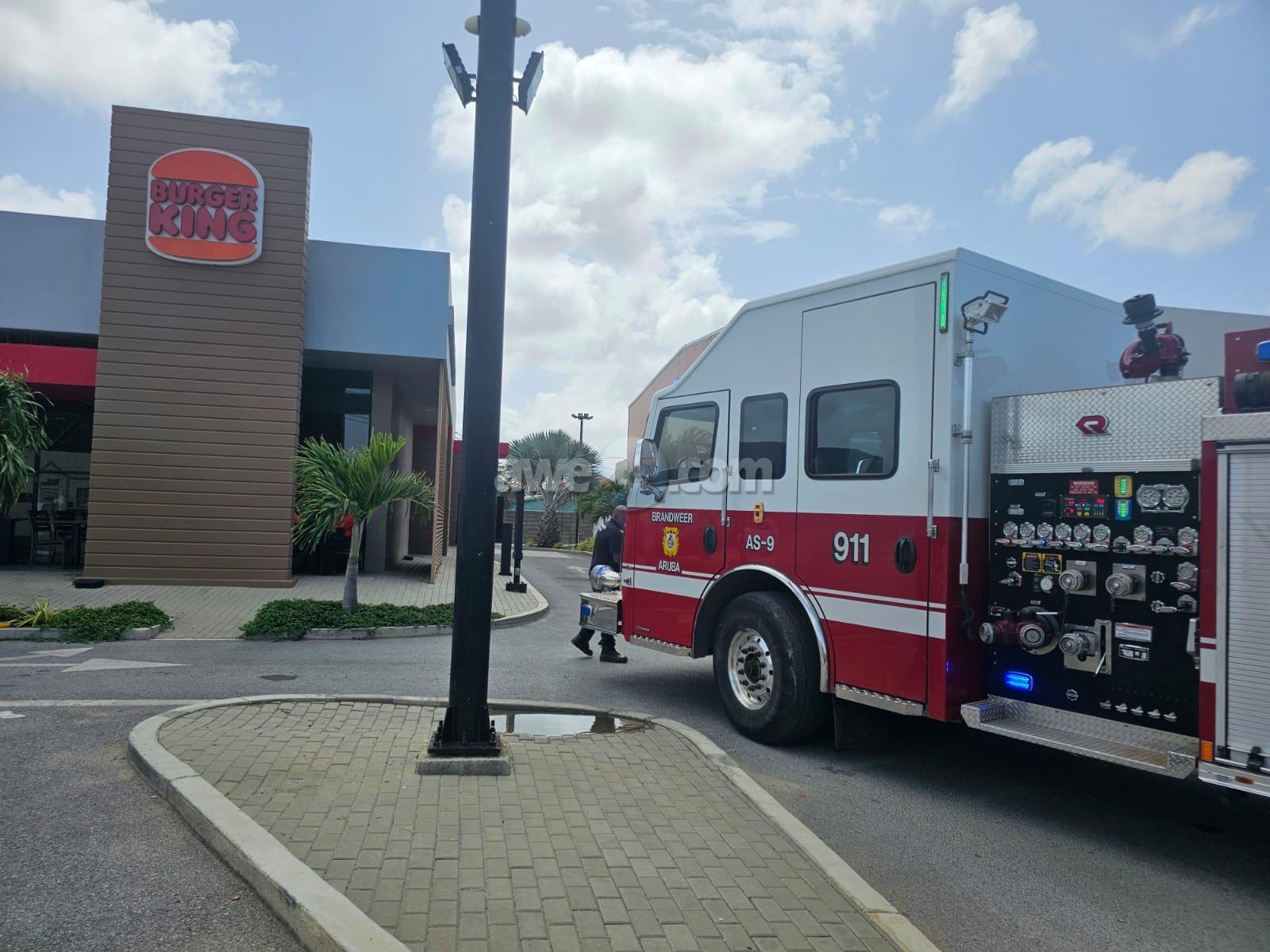 Fire Breaks Out in Kitchen at Burger King in Oranjestad