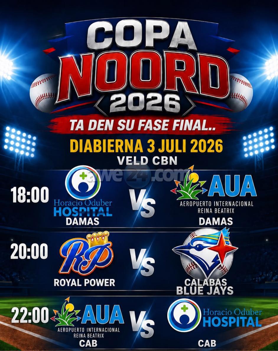 Copa Noord 2026 Reaches Semifinals as Royal Power Faces Calabas Blue Jays