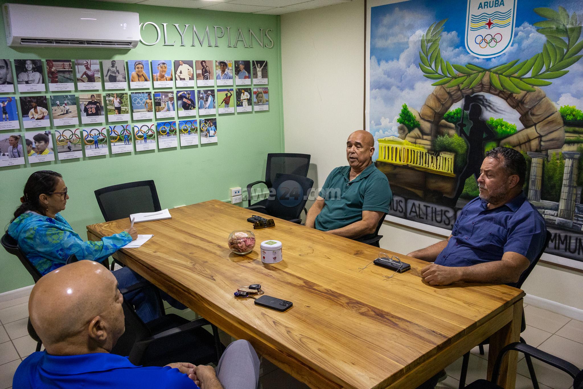 COA Meets with Newly Elected Aruba Basketball Bond Leadership