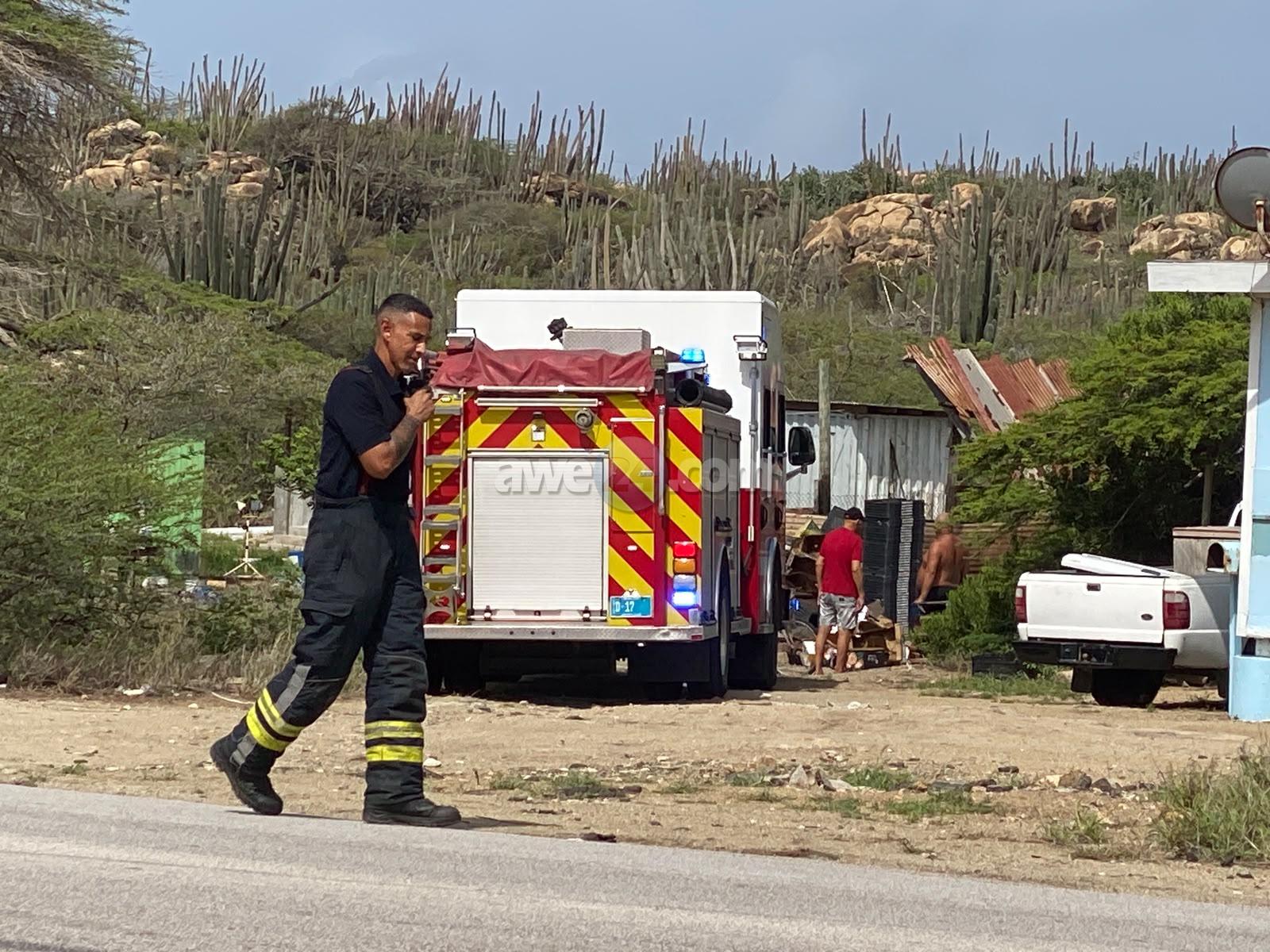 Firefighters respond to trash fire threatening construction site in Macuarima