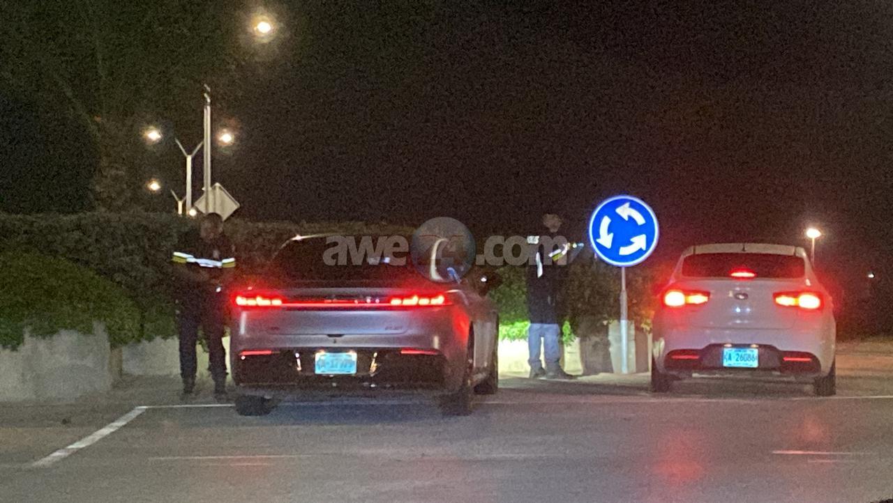 Police Conduct Late-Night Speed Control at Bushiri Roundabout