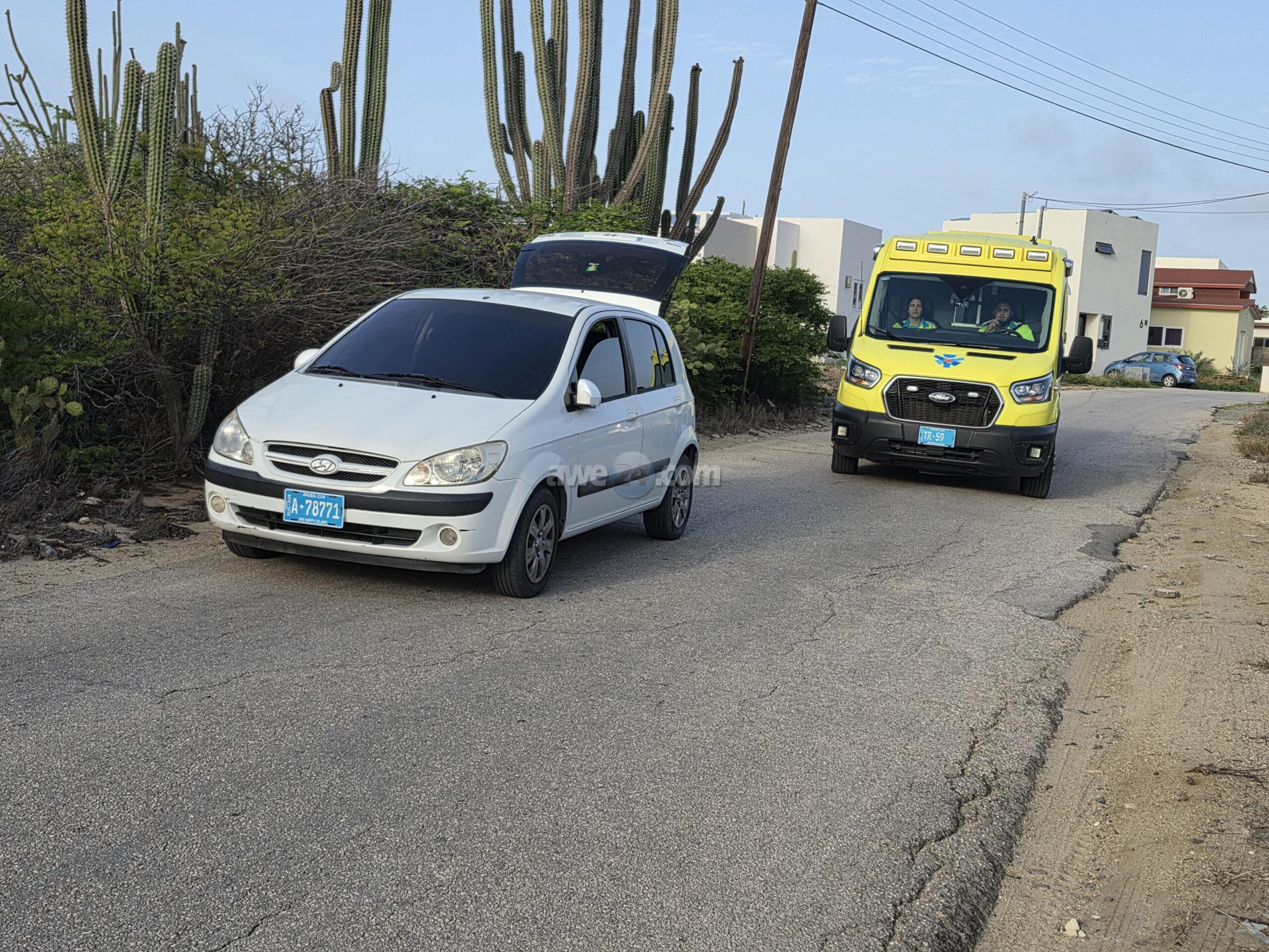 Police and Ambulance Respond to Collision in Santa Cruz
