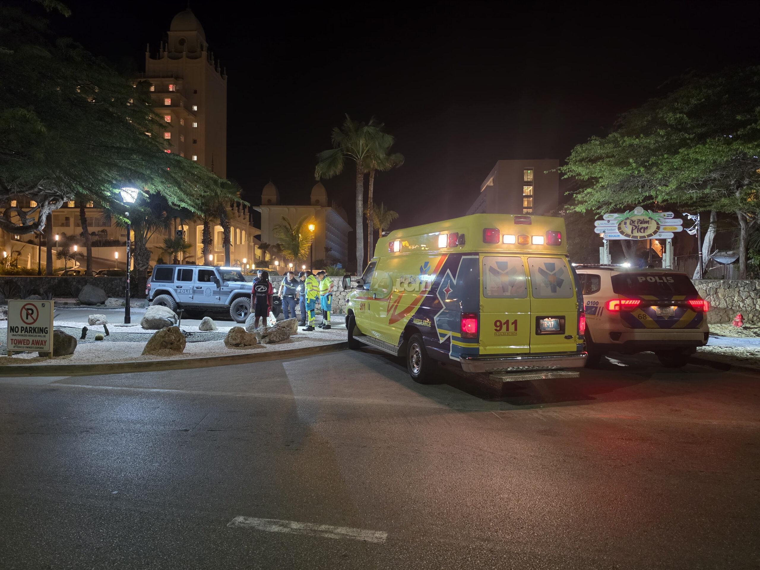 Polis patruyando na Palm Beach a bin topa cu turista cu a caba di accidenta su mes cu step electrico