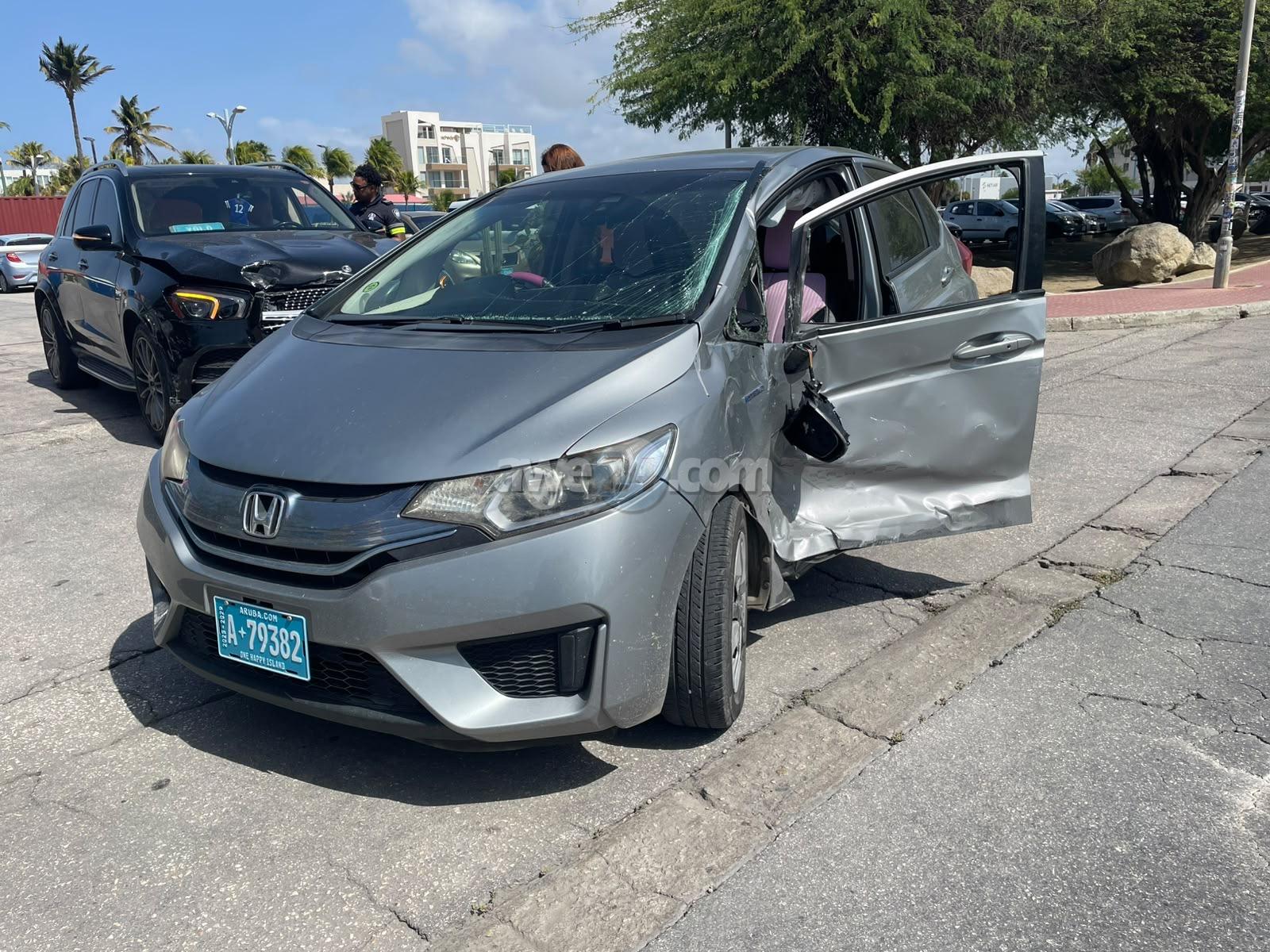 Woman injured in crash outside Hyatt Regency after failing to yield