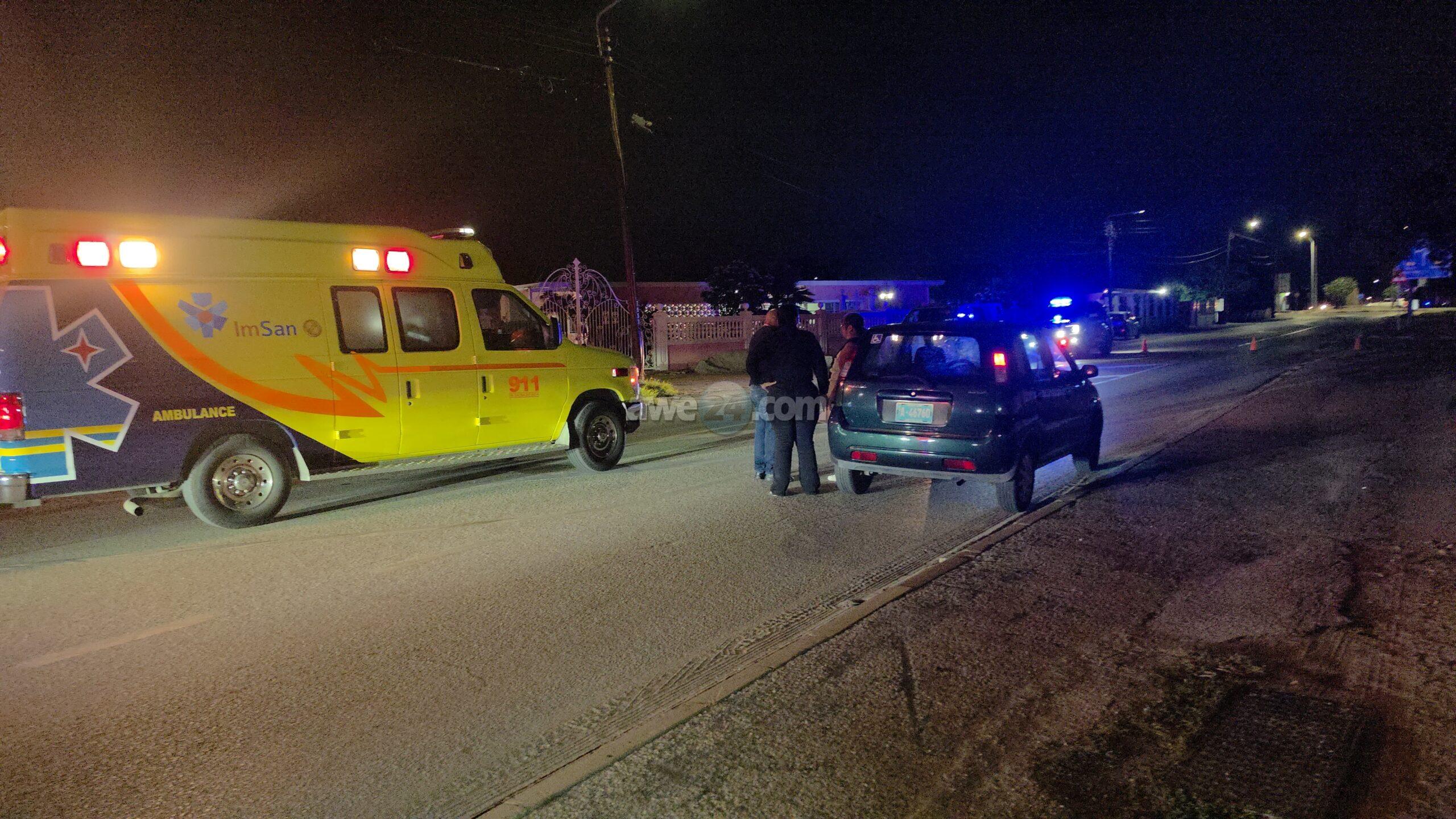 Car Strikes Pedestrian Crossing Santa Helenastraat in Aruba