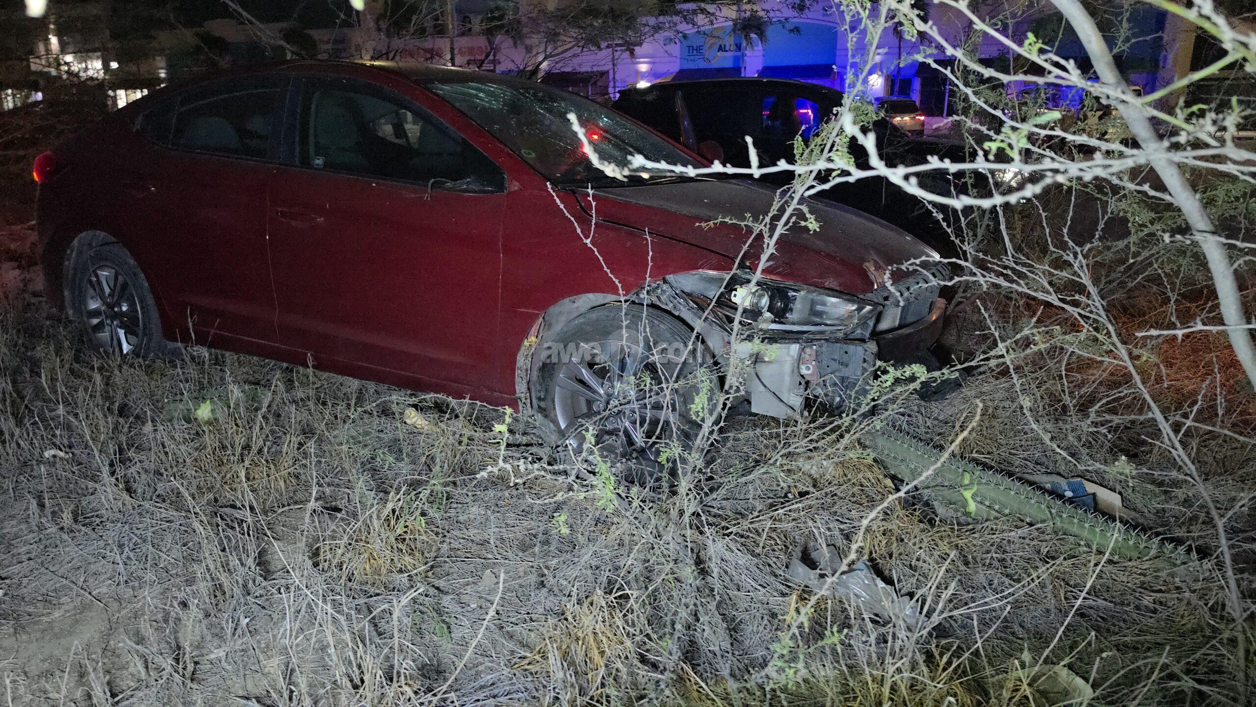 Risky Maneuver Causes Driver to Lose Control and Veer Off Road