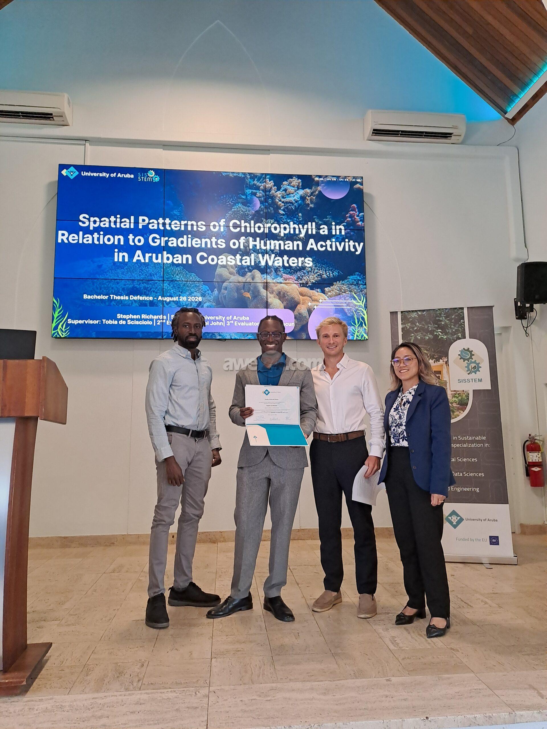 SISSTEM Student Defends Thesis on Water Quality in Aruba