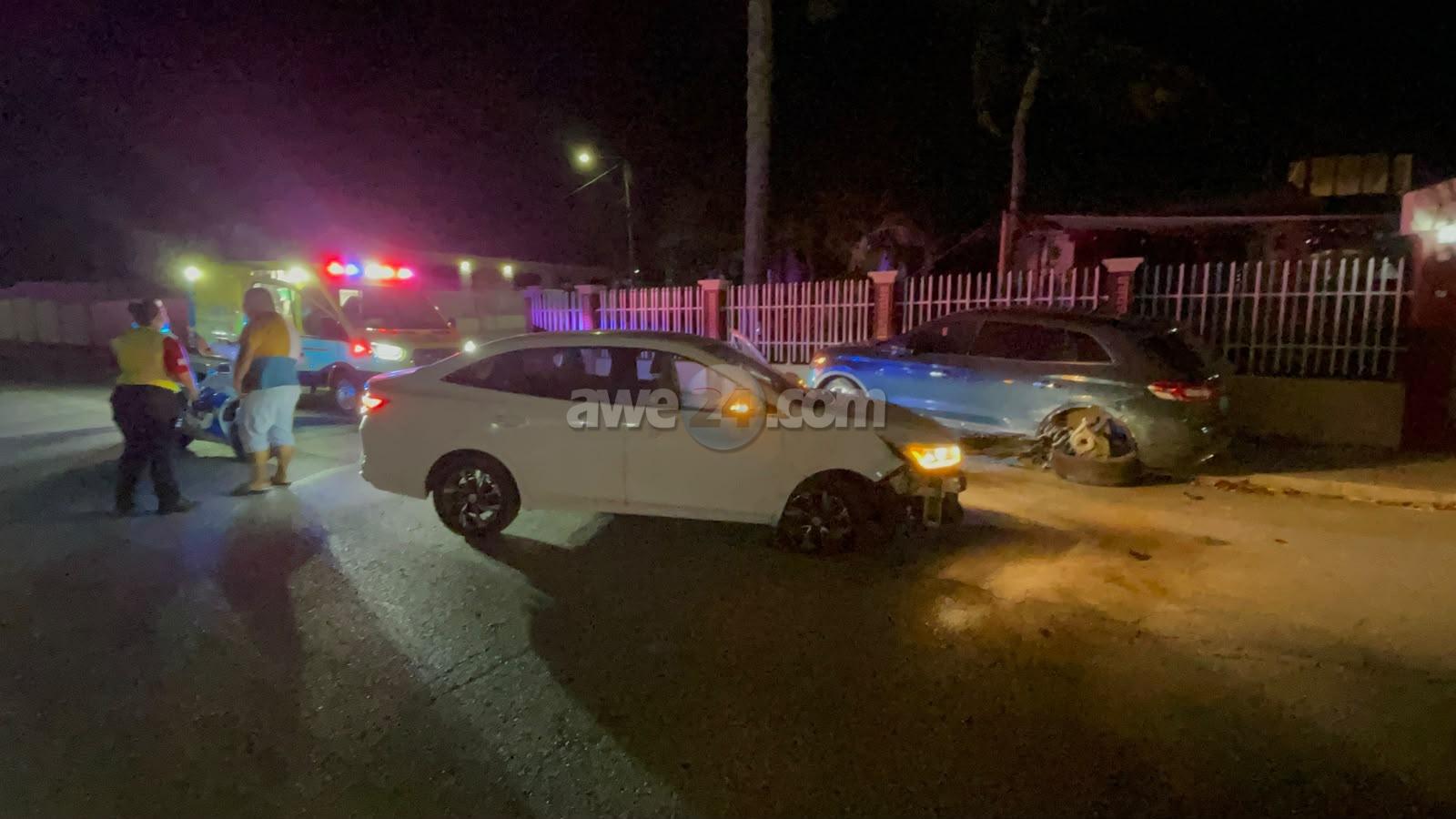 Woman Driver Injured After Crashing Into Parked Car on Frere Alexius Street
