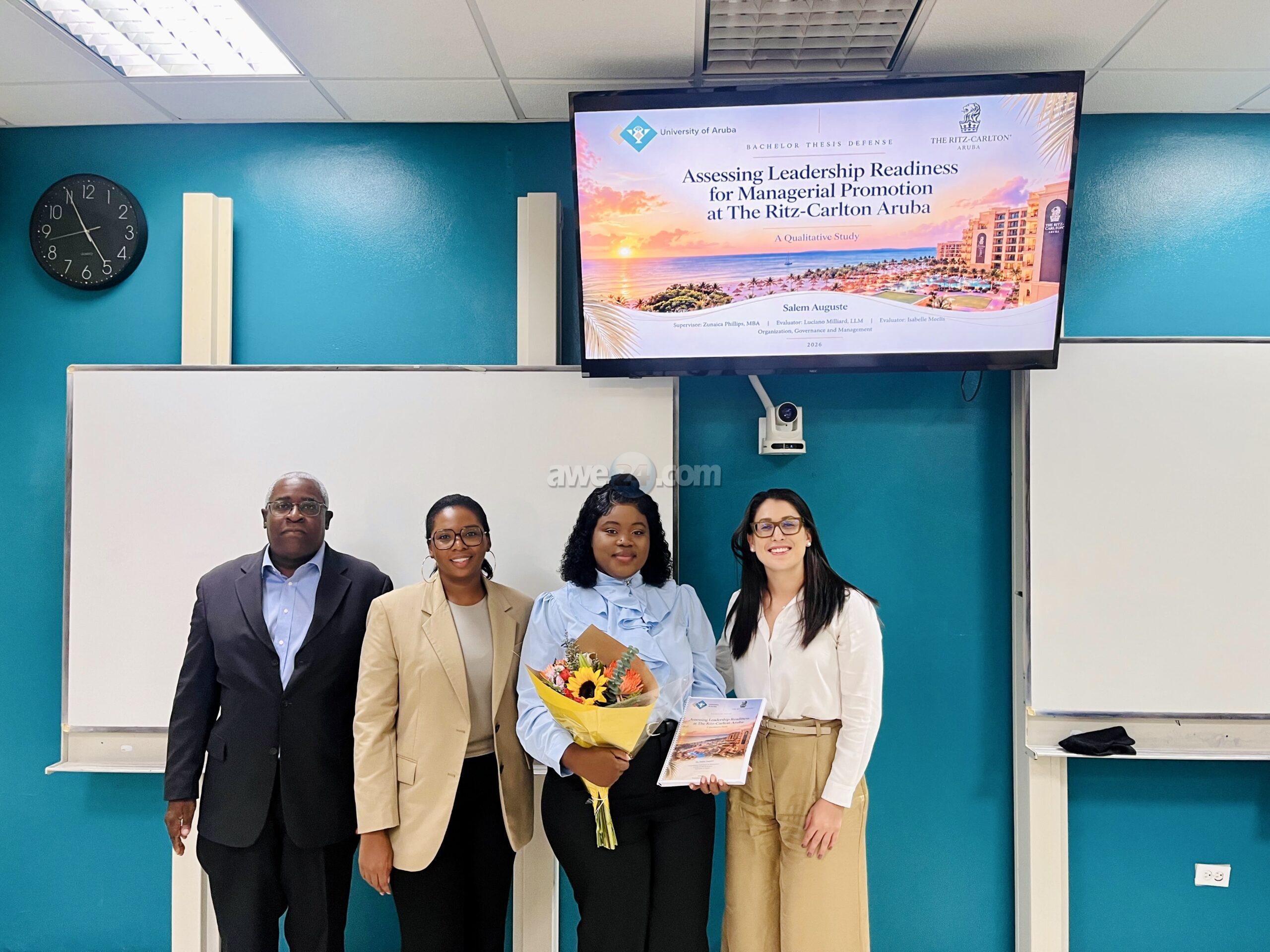 Salem Auguste Earns Bachelor's Degree in Organization, Governance and Management