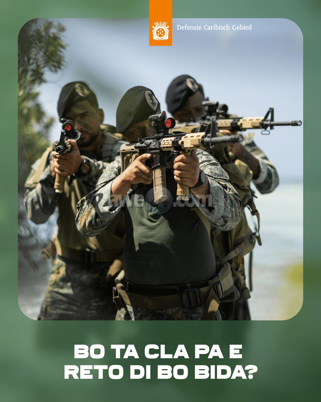 Reclutamento pa entrenamento militar di Aruba a habri bek [🇦🇼🇺🇸🇳🇱]